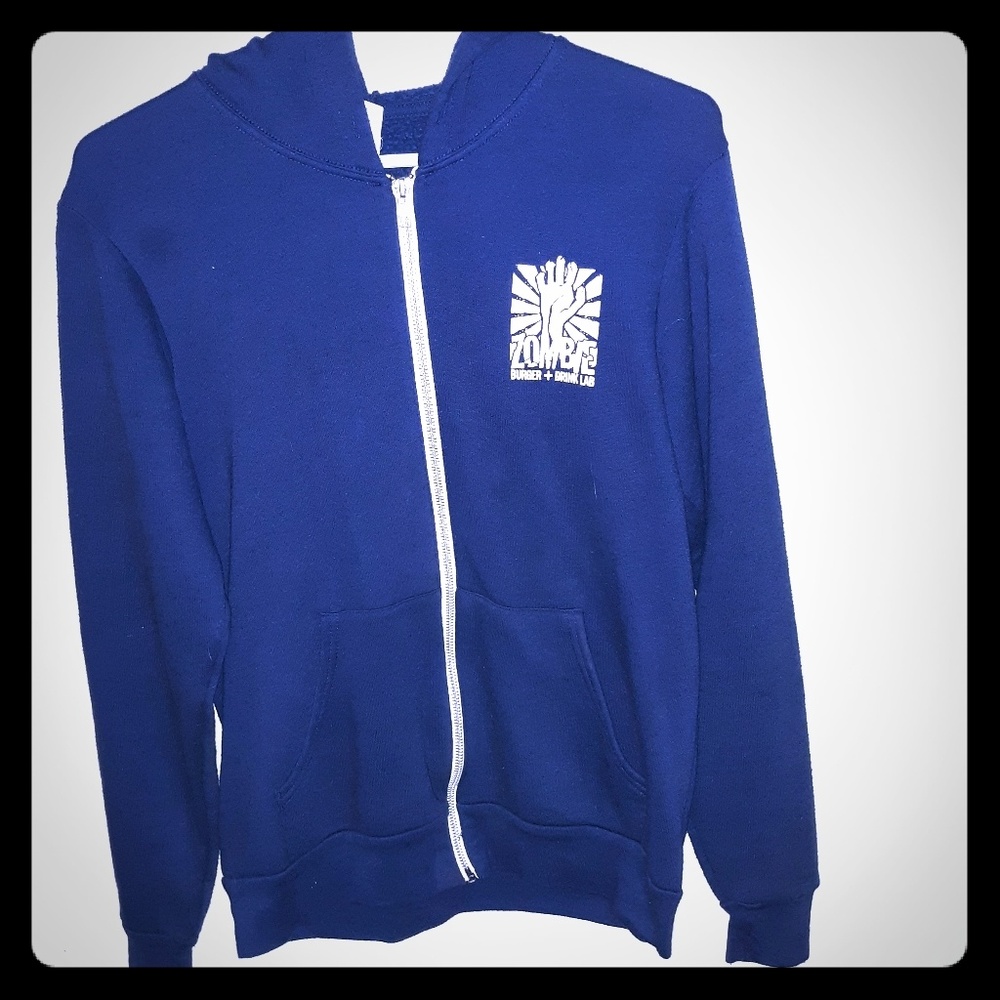 Zombie Burger Small Zip Up Hoodie
